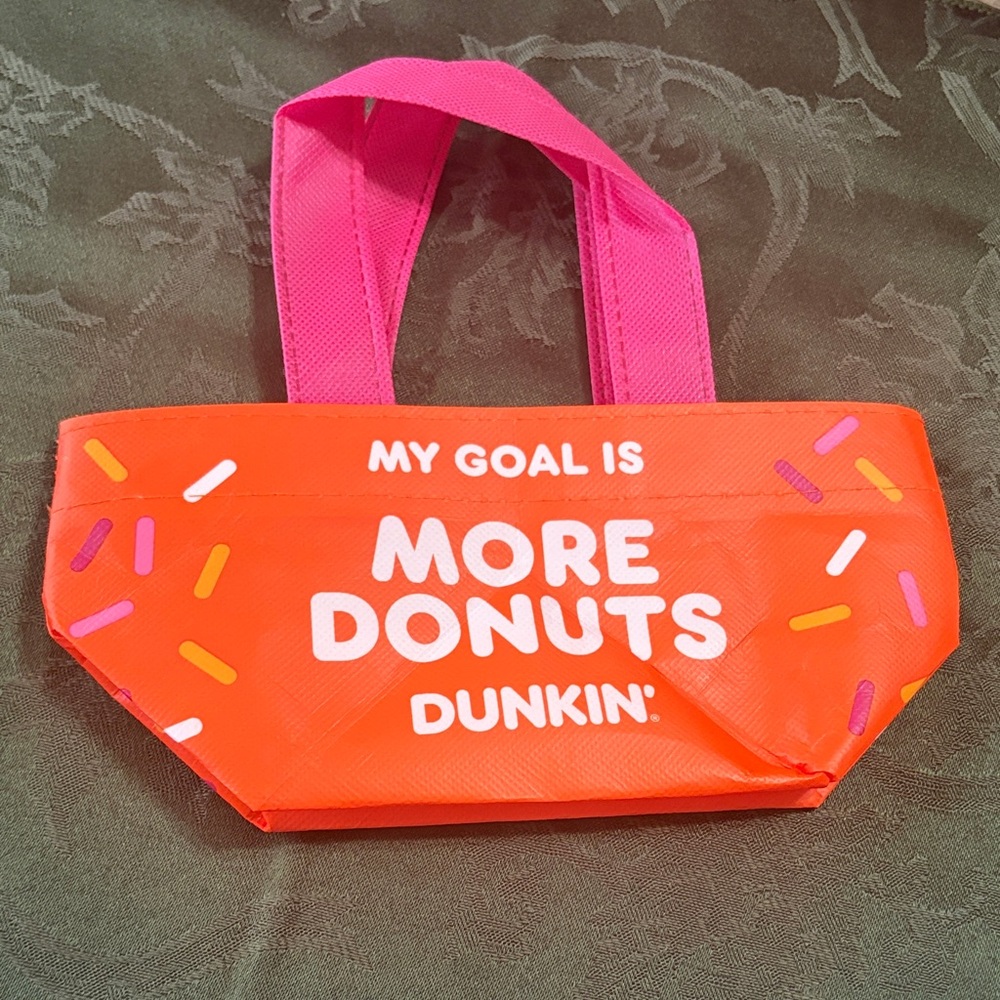 Dunkin' Donuts Orange Mini Tote Bag